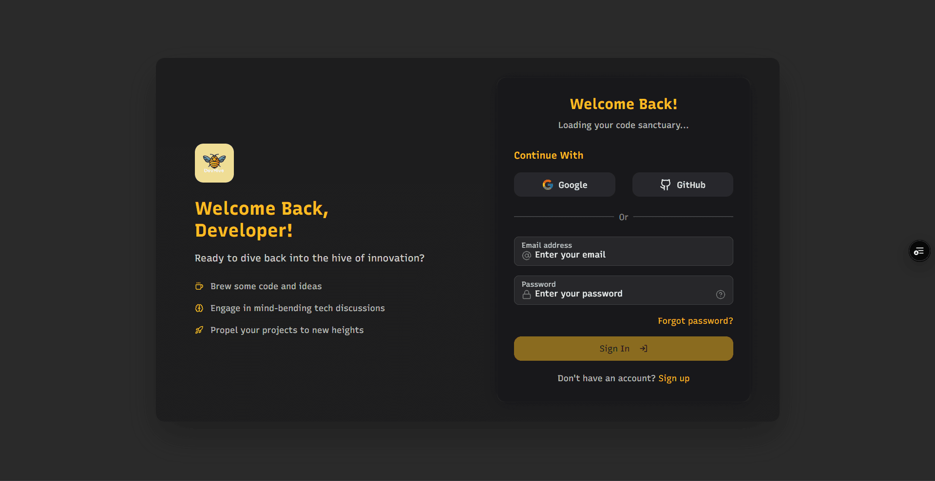 DevHive screenshot 1