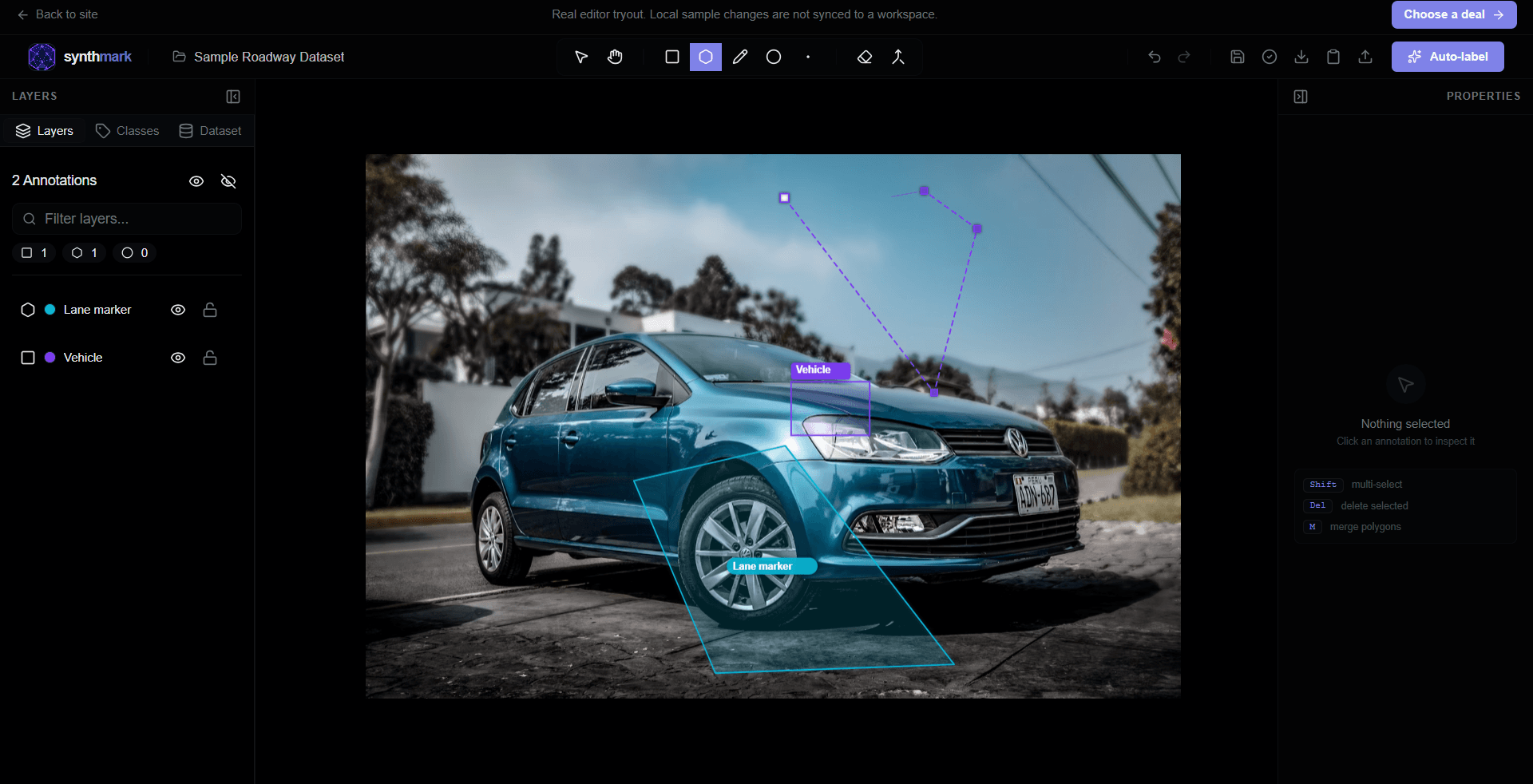 Synthmark screenshot 1